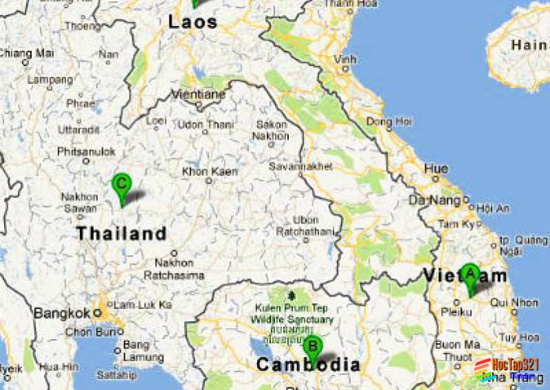Thực hành một số thông tin về Campuchia và Lào